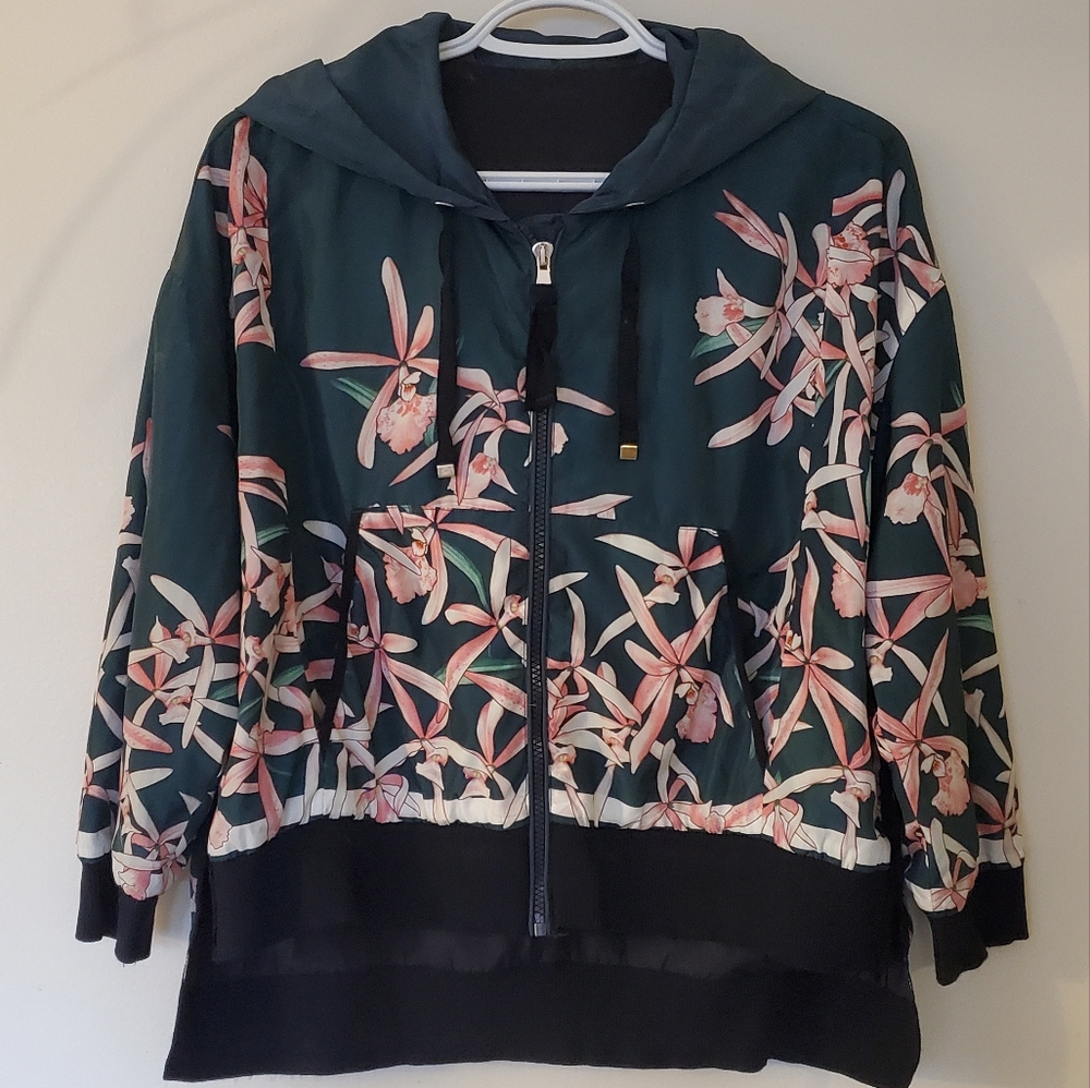 Light floral spring jacket